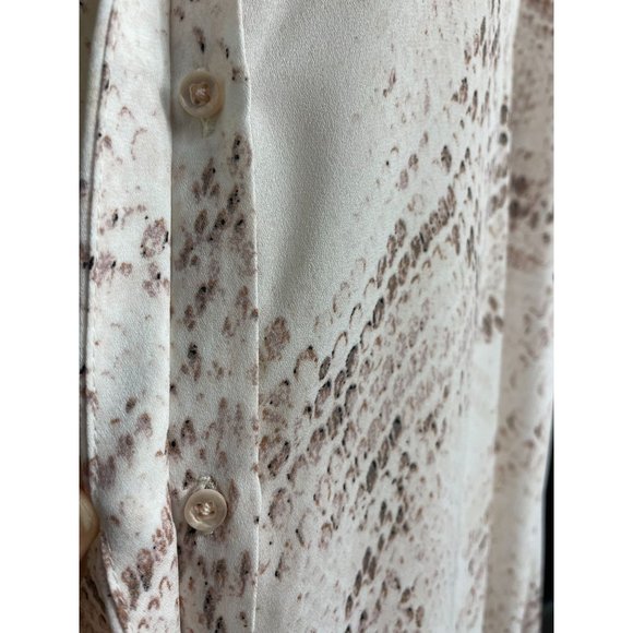 NWT Cynthia Rowley Button Down Casual Light Brown Size XL Women's Blouse - Picture 3 of 9